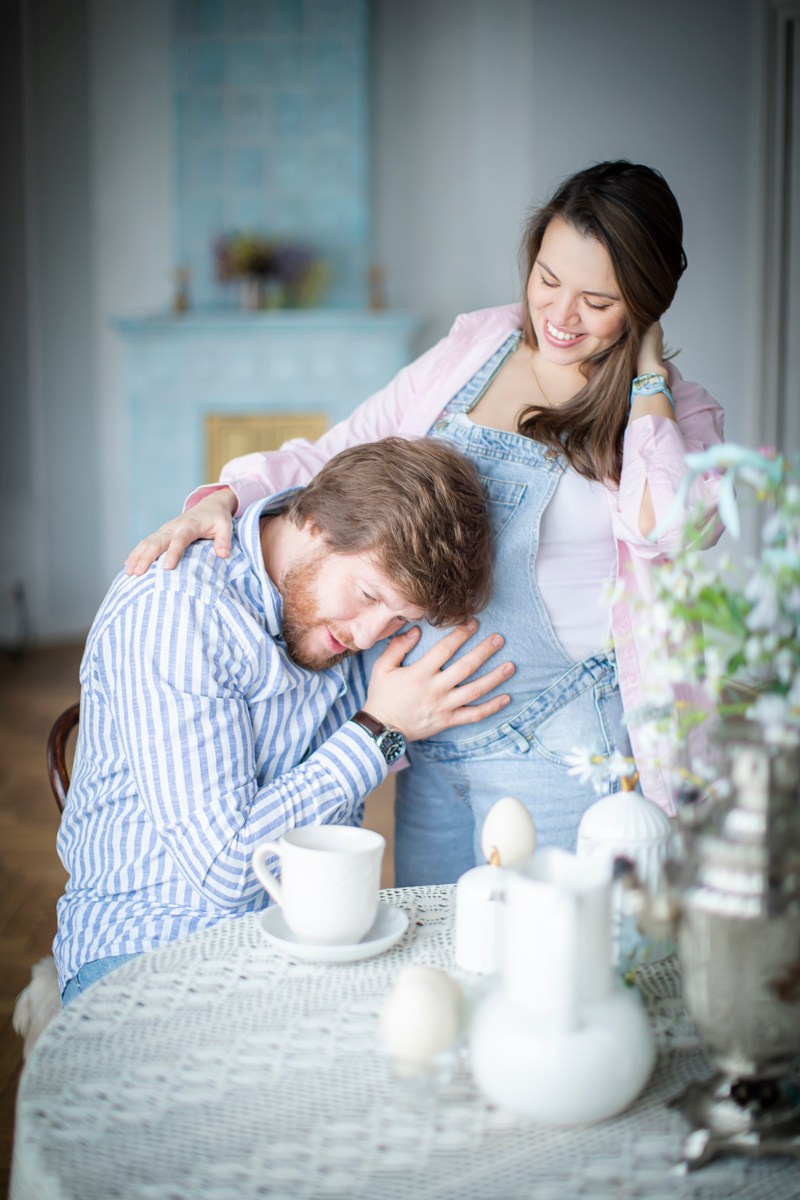 Прекрасная семья в ожидании чуда. Фотограф Наталья Штукина