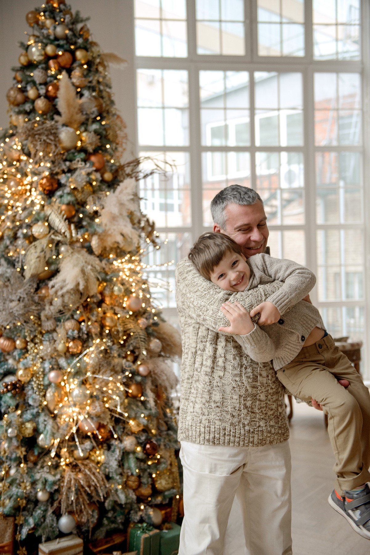 Family , Studio photo shoot at Christmas time