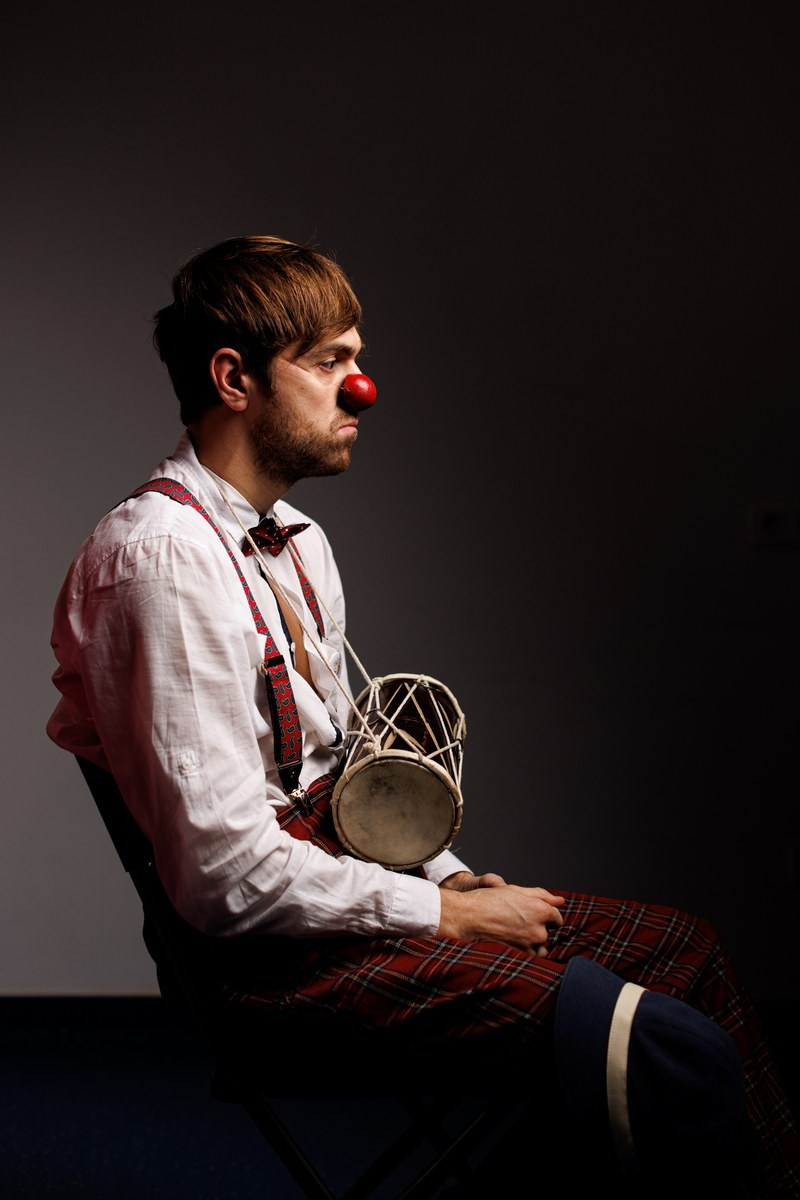 Фёдор Липатов, актер, из фотопроекта "Больничные клоуны", НМИЦ ДГОИ им. Дмитрия Рогачева, Москва