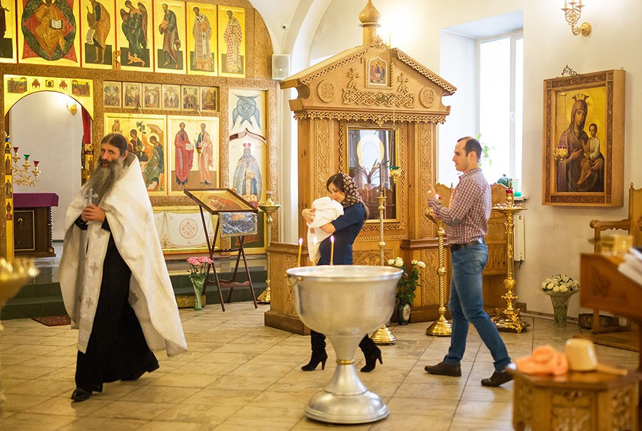 Крещение. Семейный фотограф в Москве Екатерина Ширей