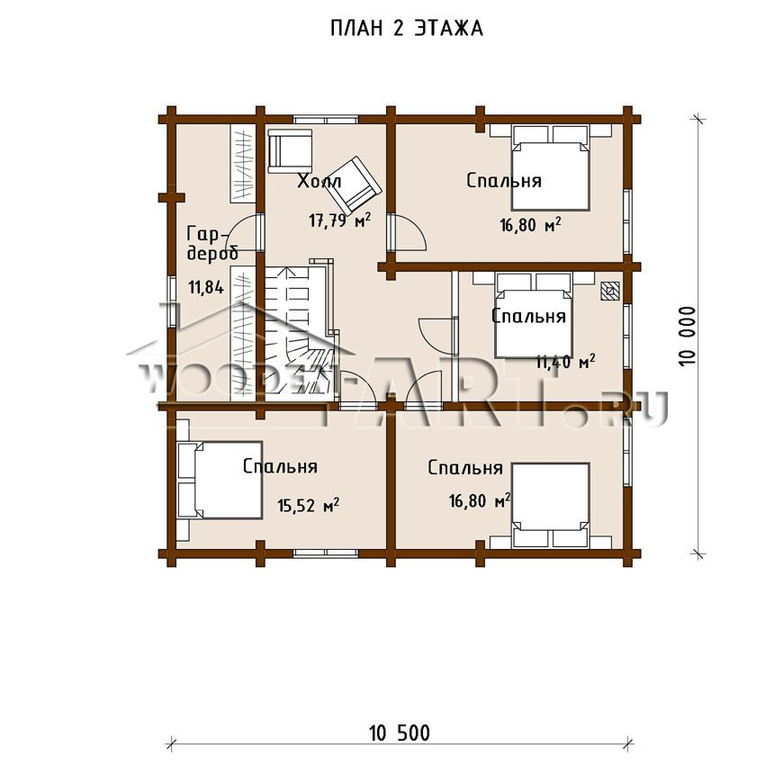 «Рыбушкино» 249 кв. м. Проекты деревянных домов