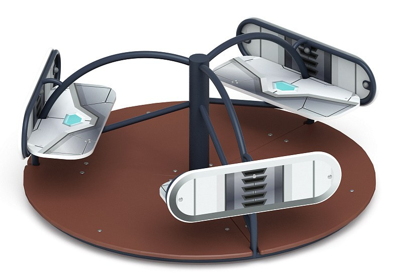Карусель Солнышко (Техно) - ИО 30.01.03-11.И1                                                                                                                                                                 Габариты (ШхДхВ): D=1600 H=700                                                                                                                                                                             Зона безопасности, мм: 5600х5600 D=5600                                                                                                                                             Возрастные ограничения весом не более 70 кг