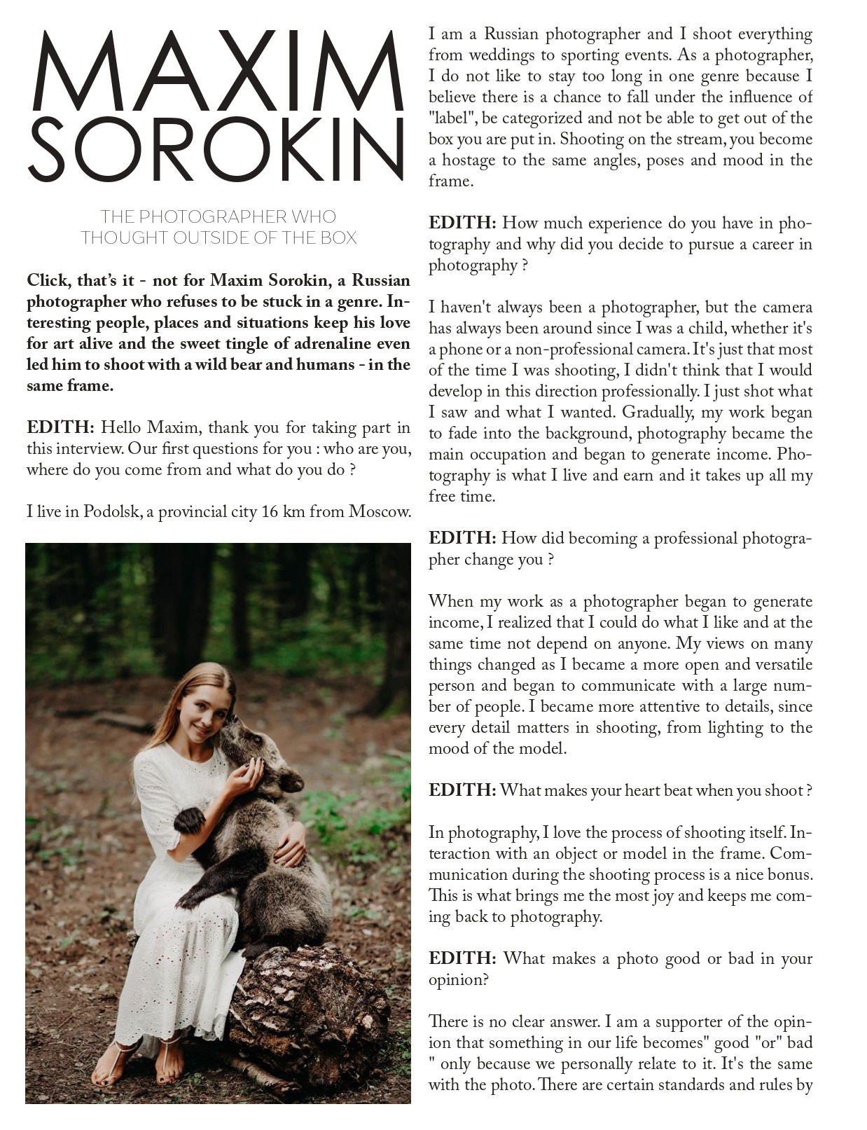 Журналы. Свадебный и семейный фотограф Максим Сорокин