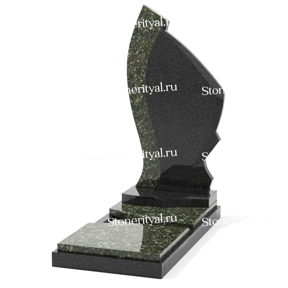 Комбинированные памятники на одного. Изготовление и установка памятников в Москве и МО