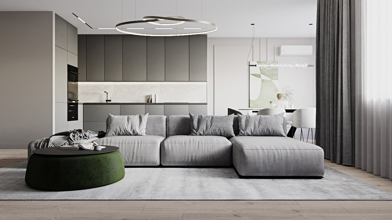 Квартира в ЖК Золотое сечение. Дизайнер интерьера Дарья Орлова