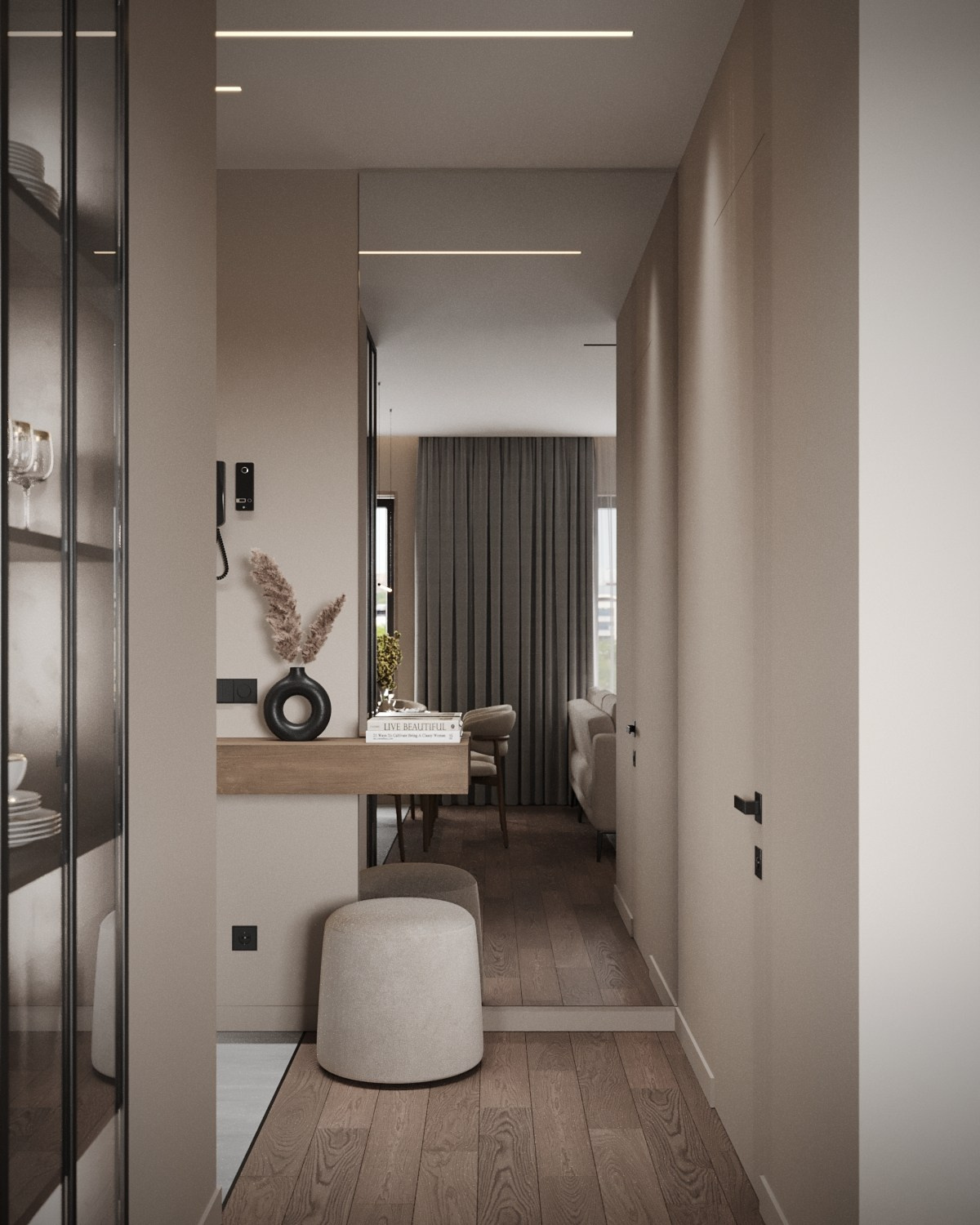 ЖК ЗилАрт 71, 62 кв.м. Kod Interiors | Дизайнер интерьеров Кораблина Кристина