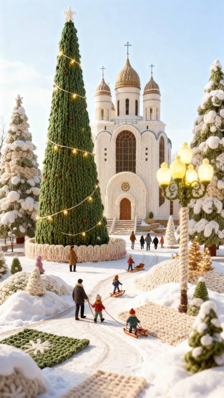 «Вязаный». Ekaterina Kiral — Visual Branding & AI Creation