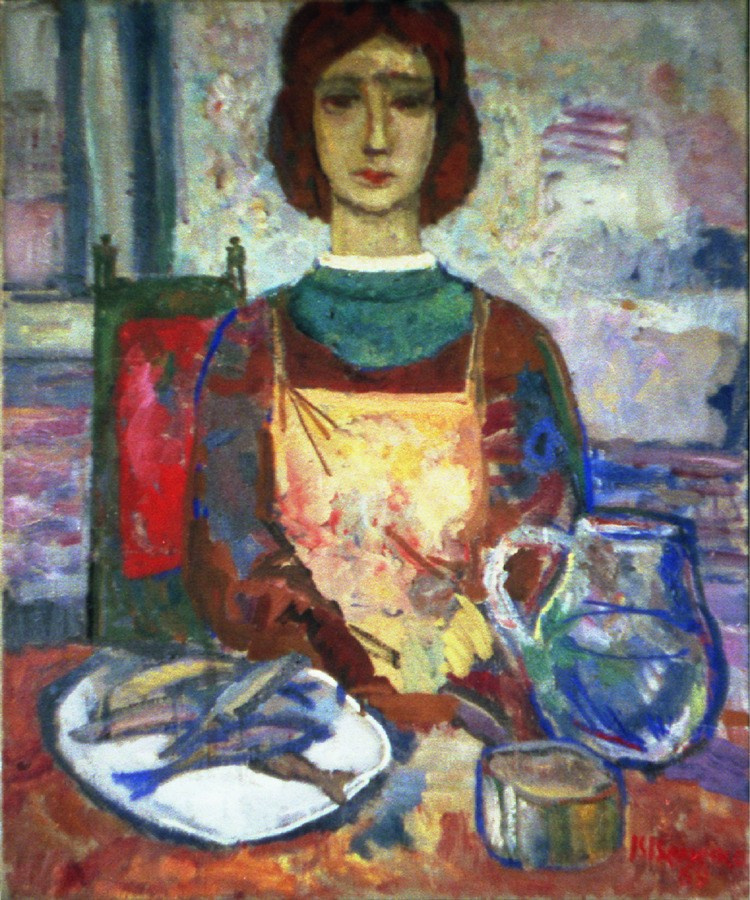 «Хозяйка» 1962-69 год Собр. Д. Томас. Мадрид. Художник Величко Вадим Семёнович