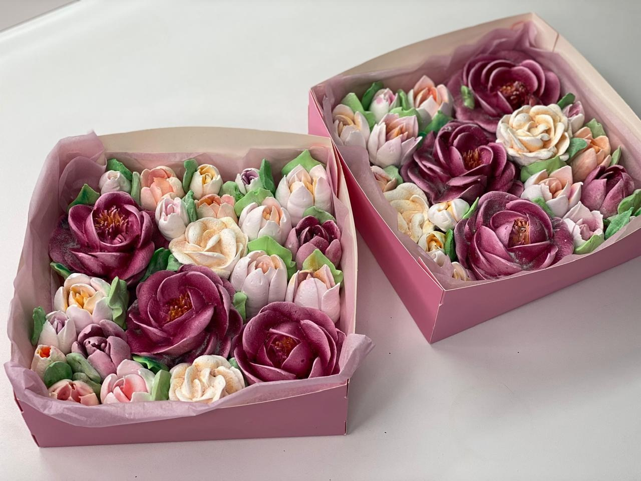 Цветы из зефира, 20 на 20 см. Katyasugarsugar капкейки, зефир, торты Москва