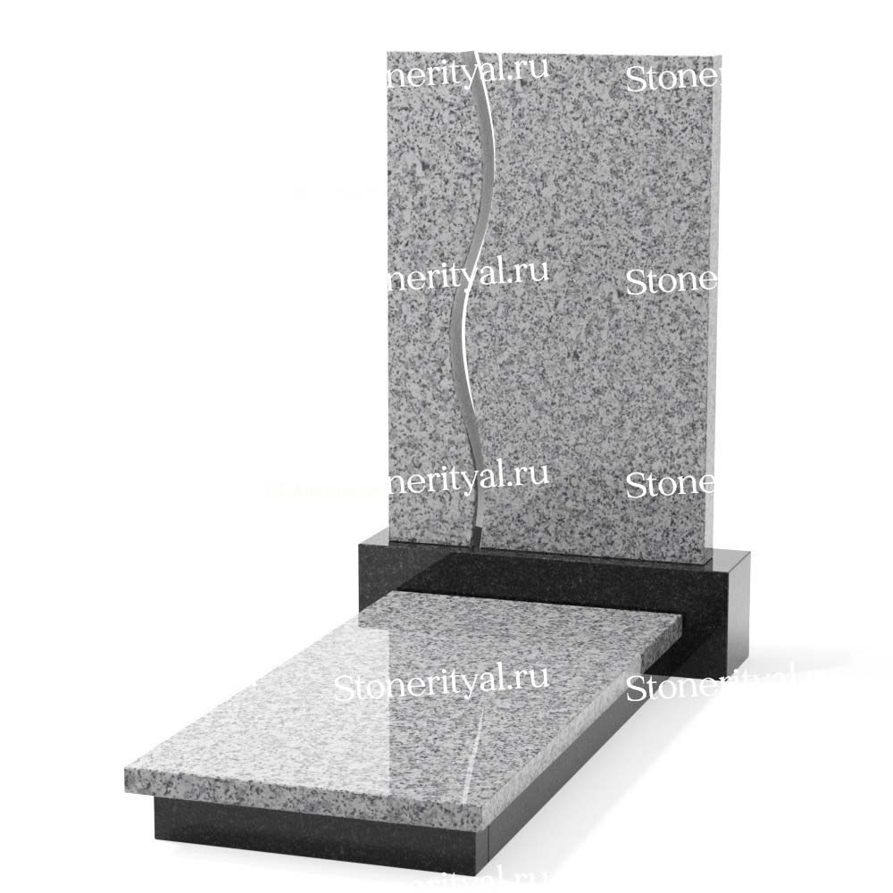 Комбинированные памятники на одного. Изготовление и установка памятников в Москве и МО