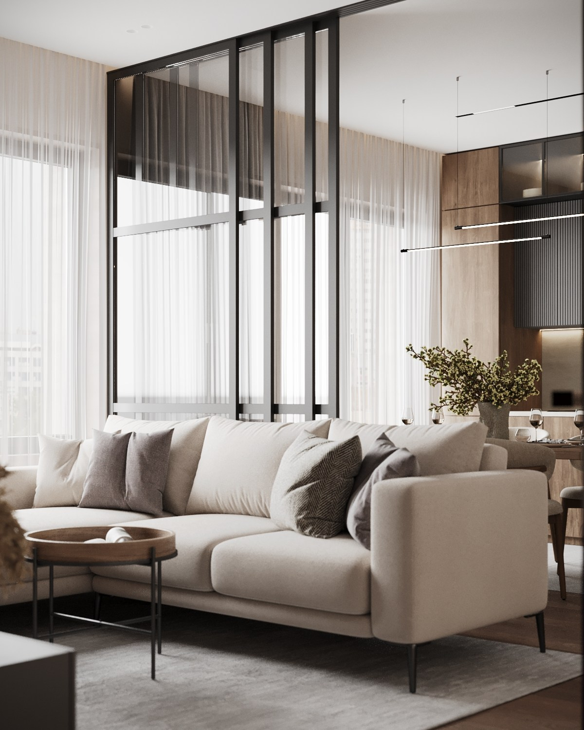 ЖК ЗилАрт 71, 62 кв.м. Kod Interiors | Дизайнер интерьеров Кораблина Кристина