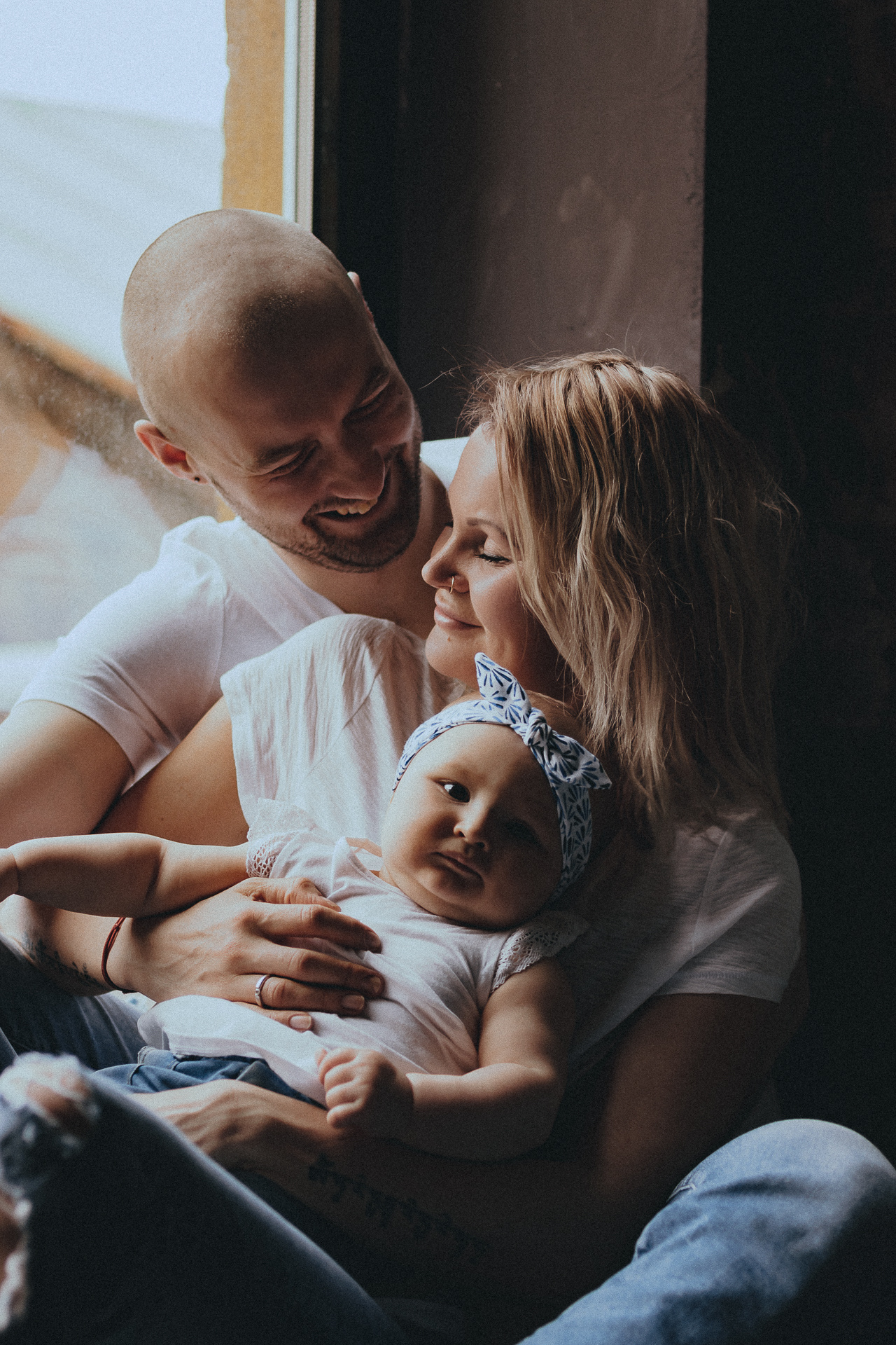 Папа мама и малыш