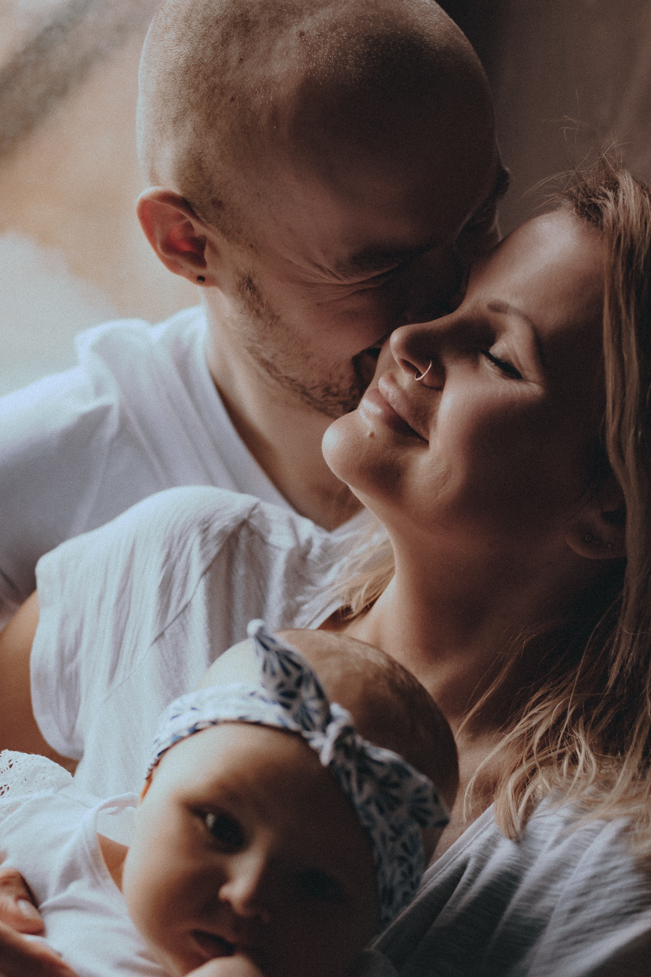 Семейная съемка с маленьким ребенком