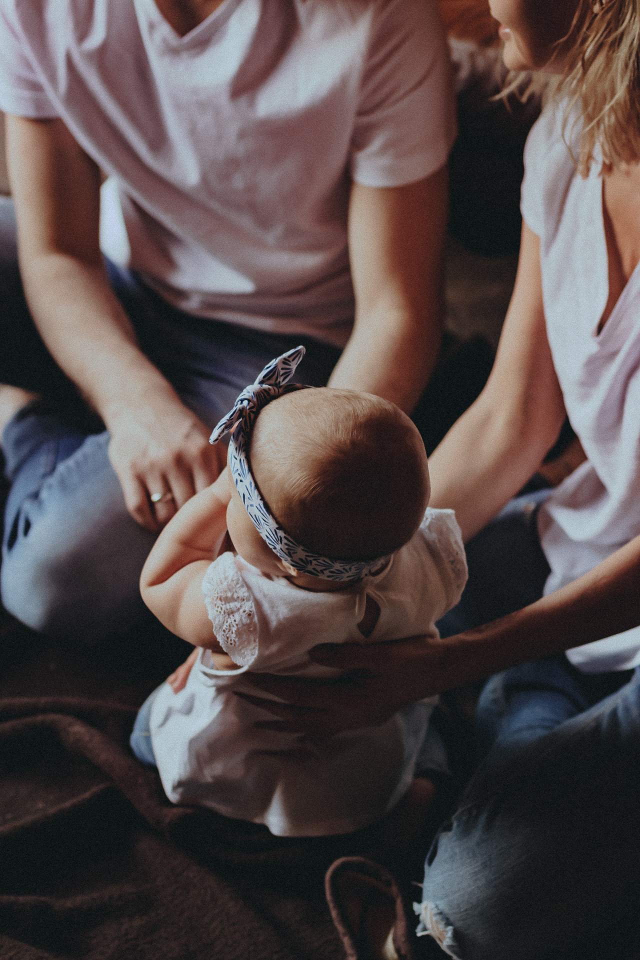 Семейная съемка с маленьким ребенком