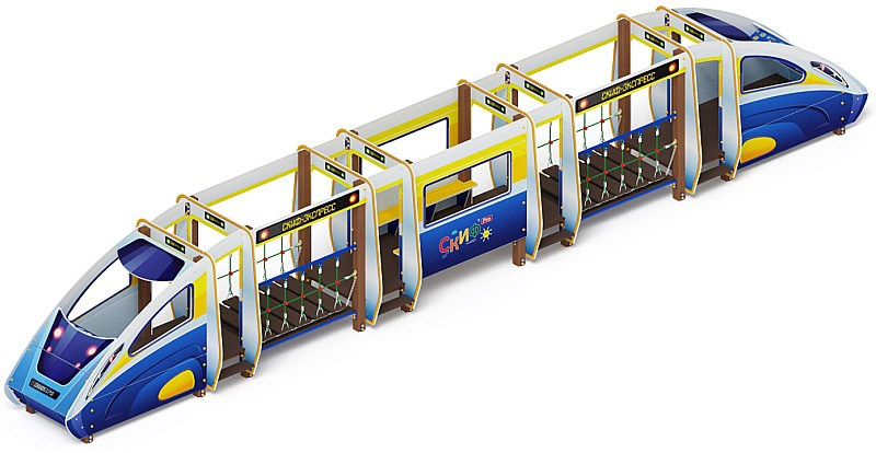 Экспресс - Беседка - МФ 10.03.08-01 Габариты (ШхДхВ): 11430х1550х1830 Зона безопасности, мм: 14430х4550