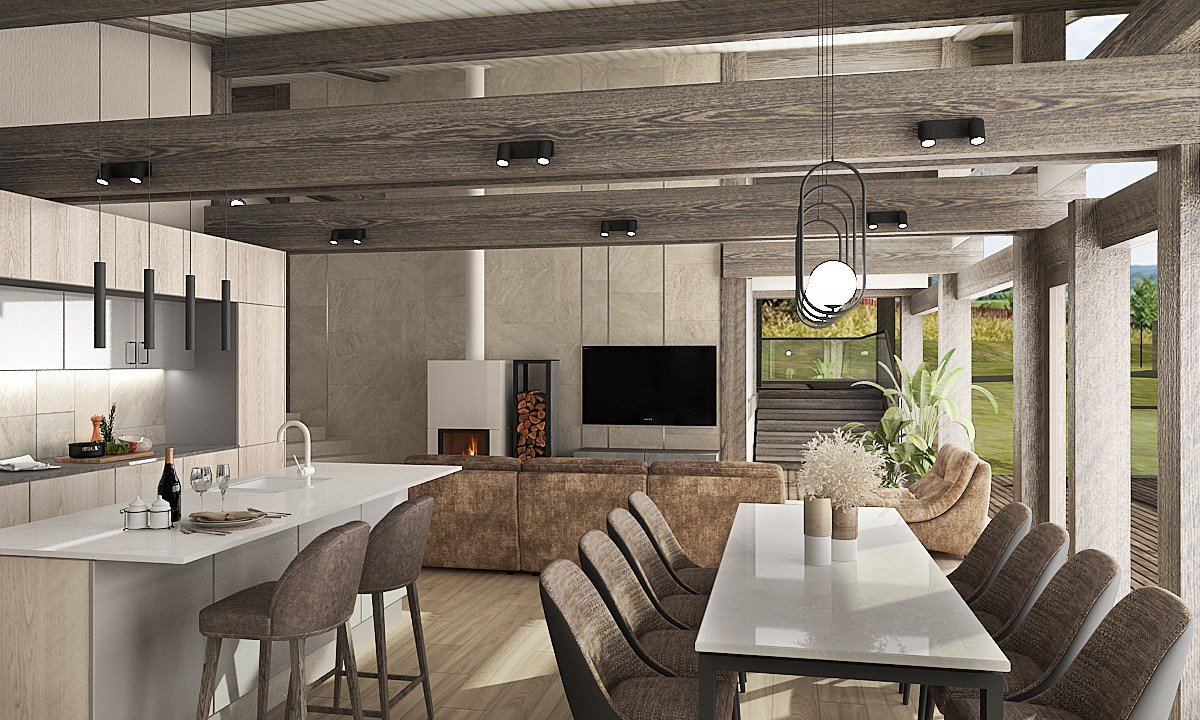 Дом в п. Вуорио. Дизайнер в Санкт-Петербурге Дмитрий Цыбулько