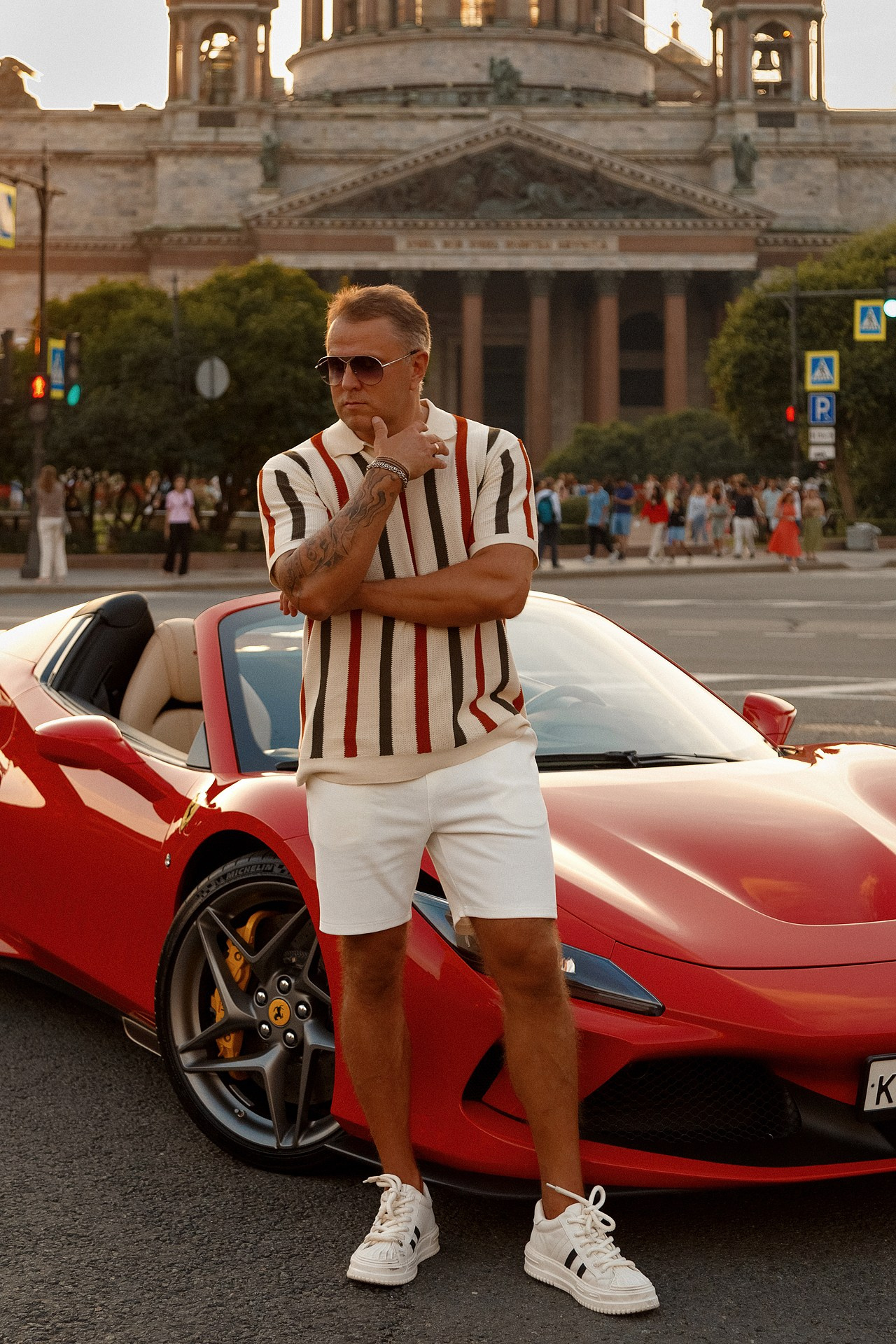 Фотосессия с феррари. Светский фотограф Санкт-Петербург и ЛО