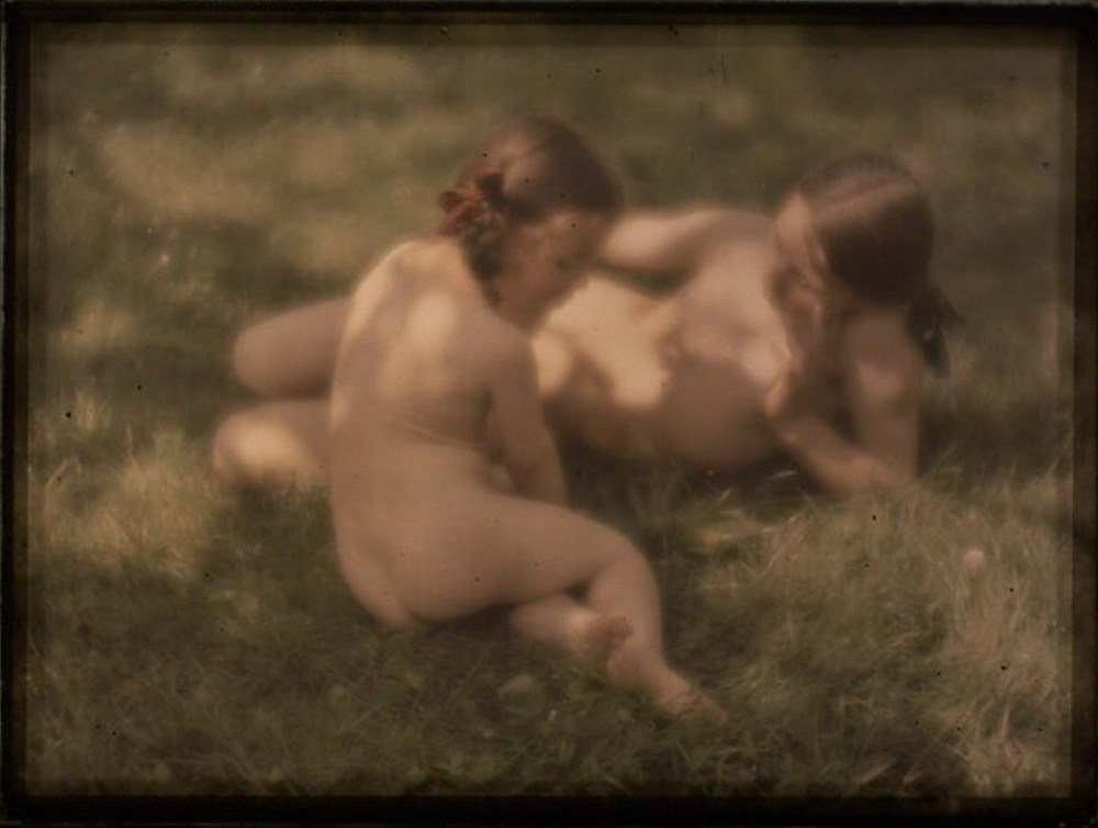 мягкие художественные портреты детей в стиле пикториализма Карла Кюна