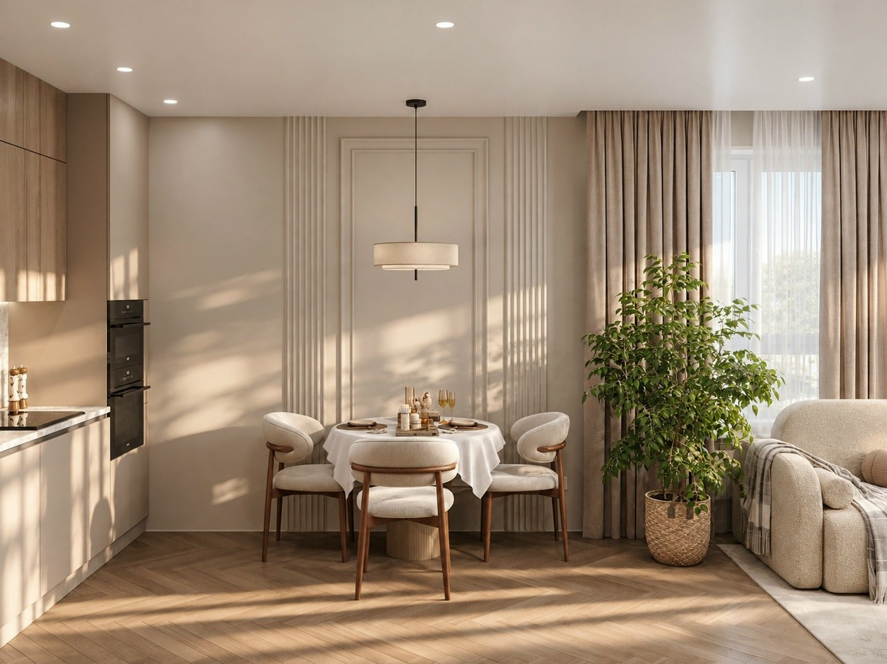 Садовые кварталы, 45 м². Line Дизайн — дизайн интерьера | Елена Гусакова