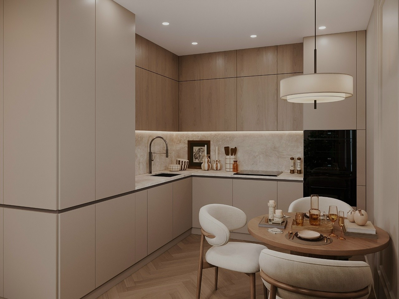 Садовые кварталы, 45 м². Line Дизайн — дизайн интерьера | Елена Гусакова