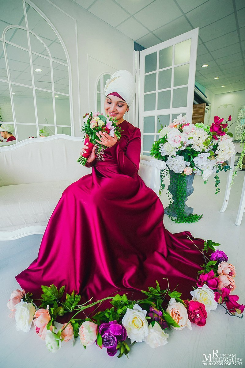 никах в фотостудии, фотограф на никах, никах фотосессия, платье на никах, платок на никах