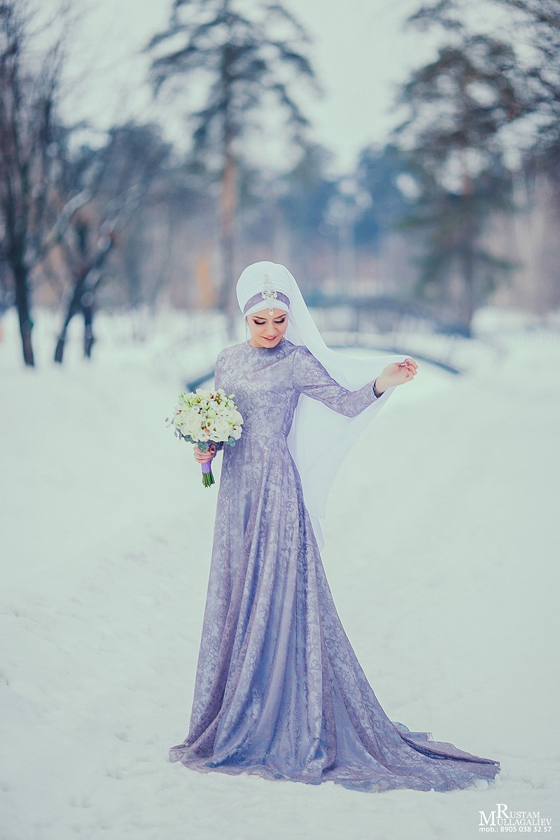 никах зимой, фотограф на никах, никах фотосессия, платье на никах, платок на никах, образ жениха, никах на природе
