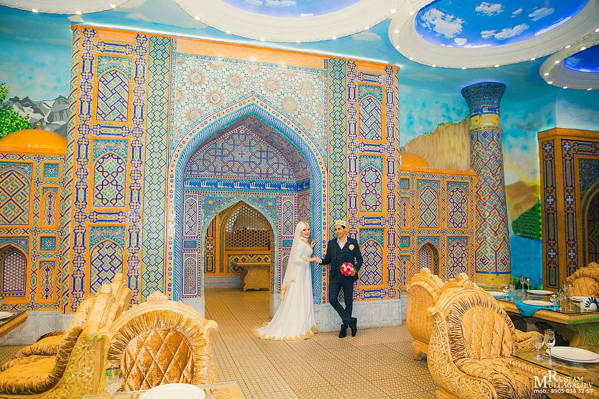 фотограф на никах, никах фотосессия, платье на никах, платок на никах, никах в мечети, фотосессия в ресторане, ресторан Шах Казань