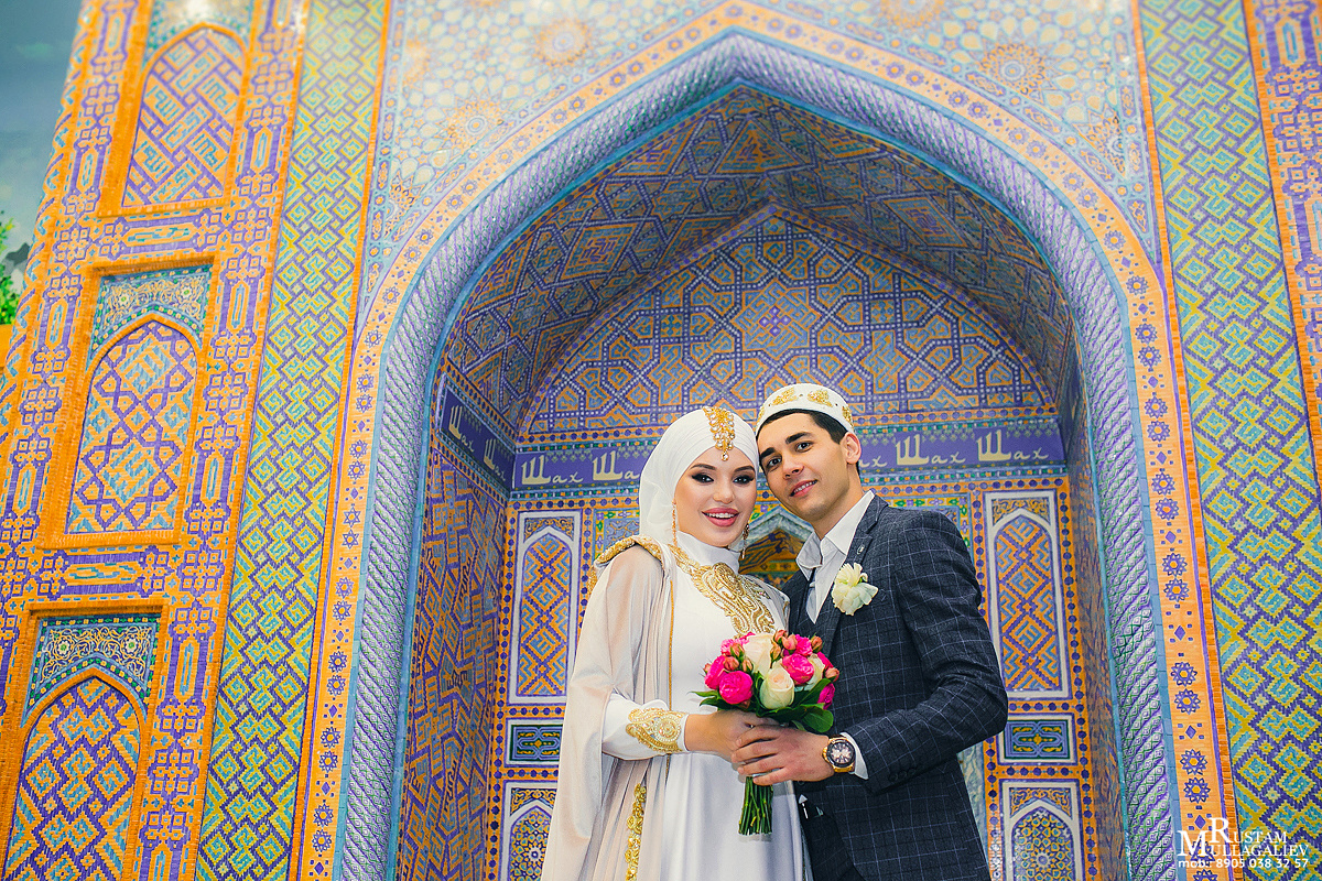 фотограф на никах, никах фотосессия, платье на никах, платок на никах, букет на никах, фотосессия в ресторане, ресторан Шах Казань