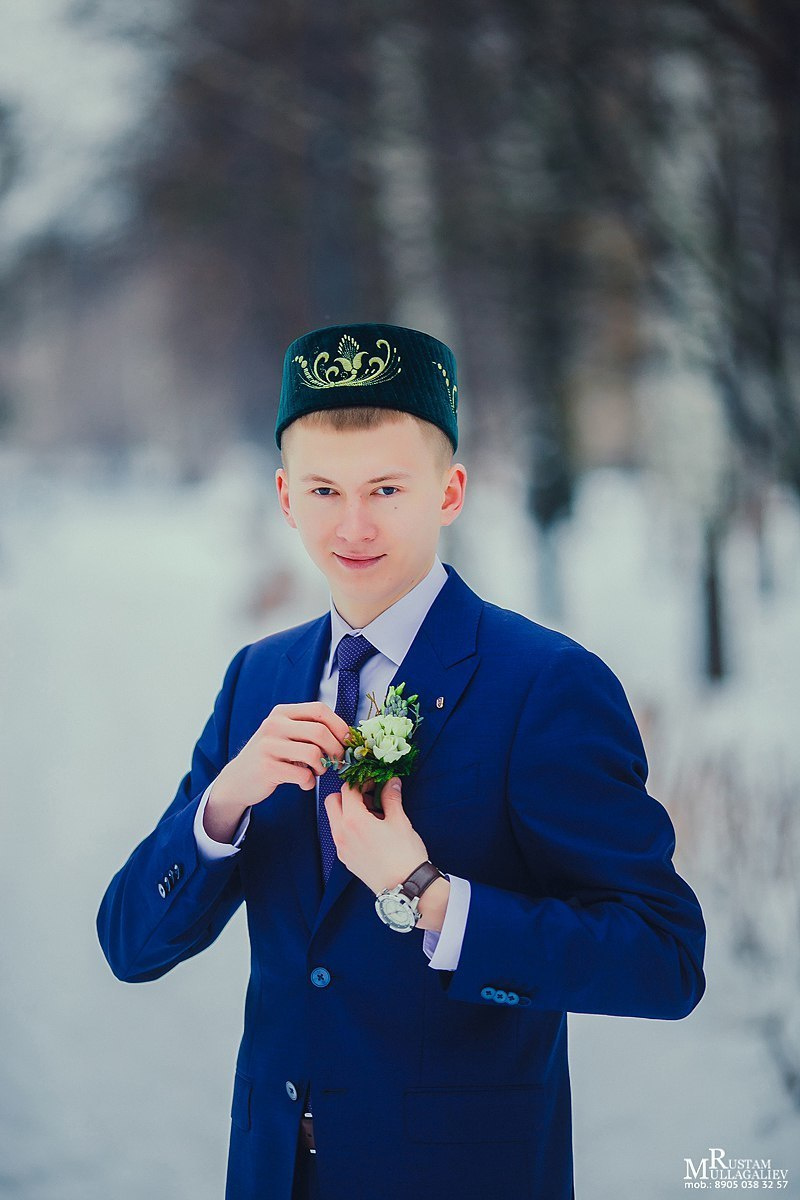 никах зимой, фотограф на никах, никах фотосессия, платье на никах, платок на никах, образ жениха, никах на природе