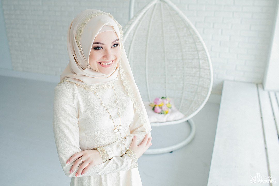 никах в фотостудии, фотограф на никах, никах фотосессия, платье на никах, платок на никах