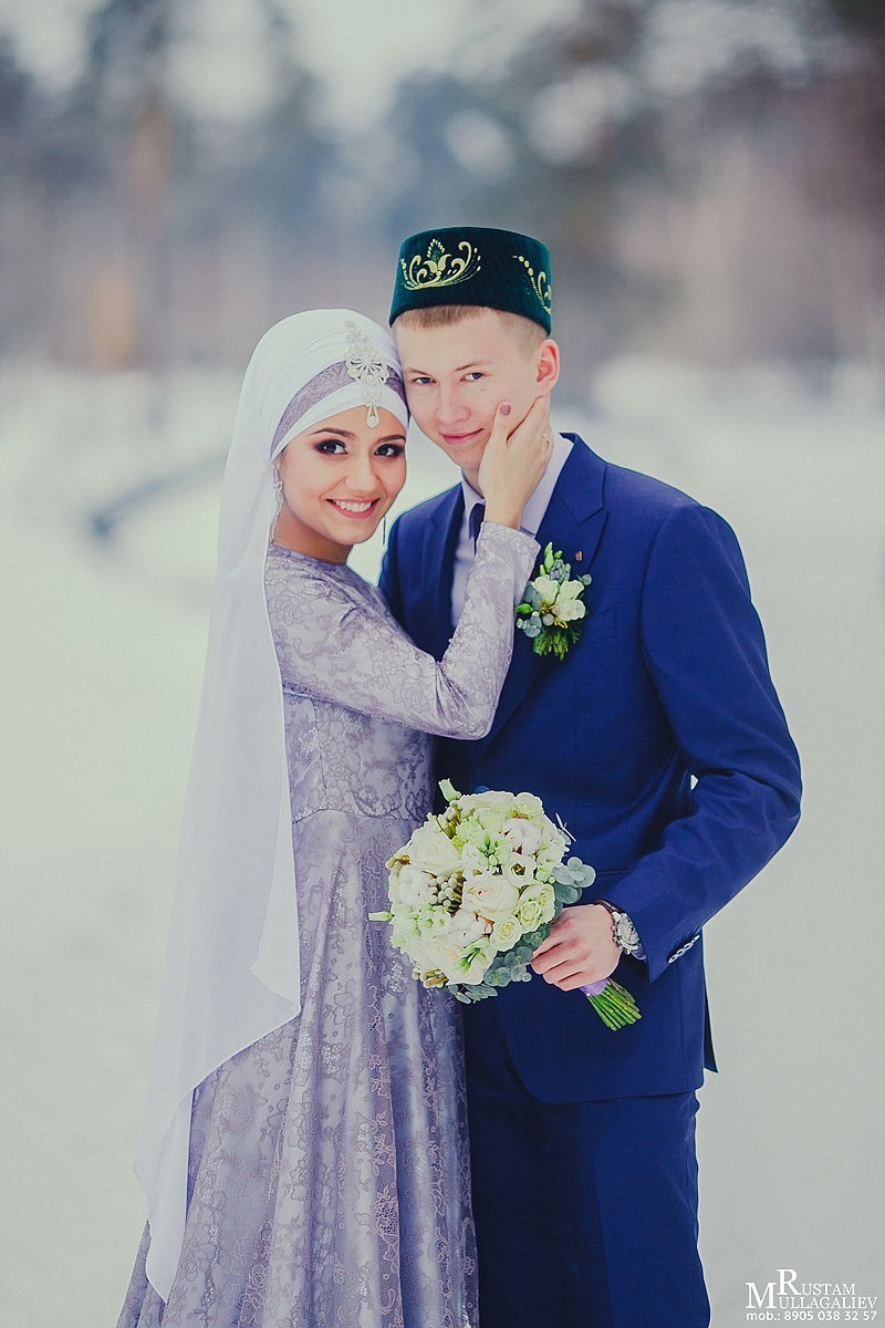 никах зимой, фотограф на никах, никах фотосессия, платье на никах, платок на никах, образ жениха, никах на природе