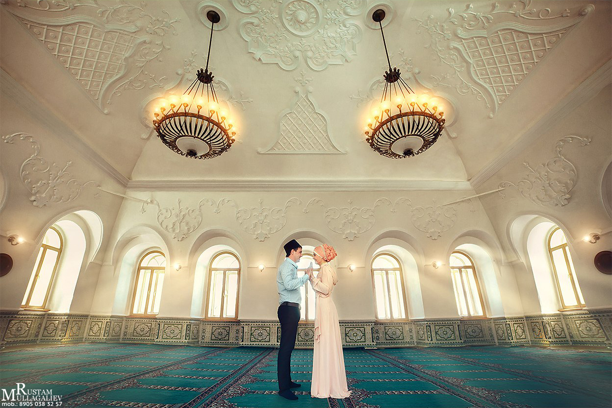 фотограф на никах, никах фотосессия, платье на никах, мечеть Марджани никах, татарская усадьба