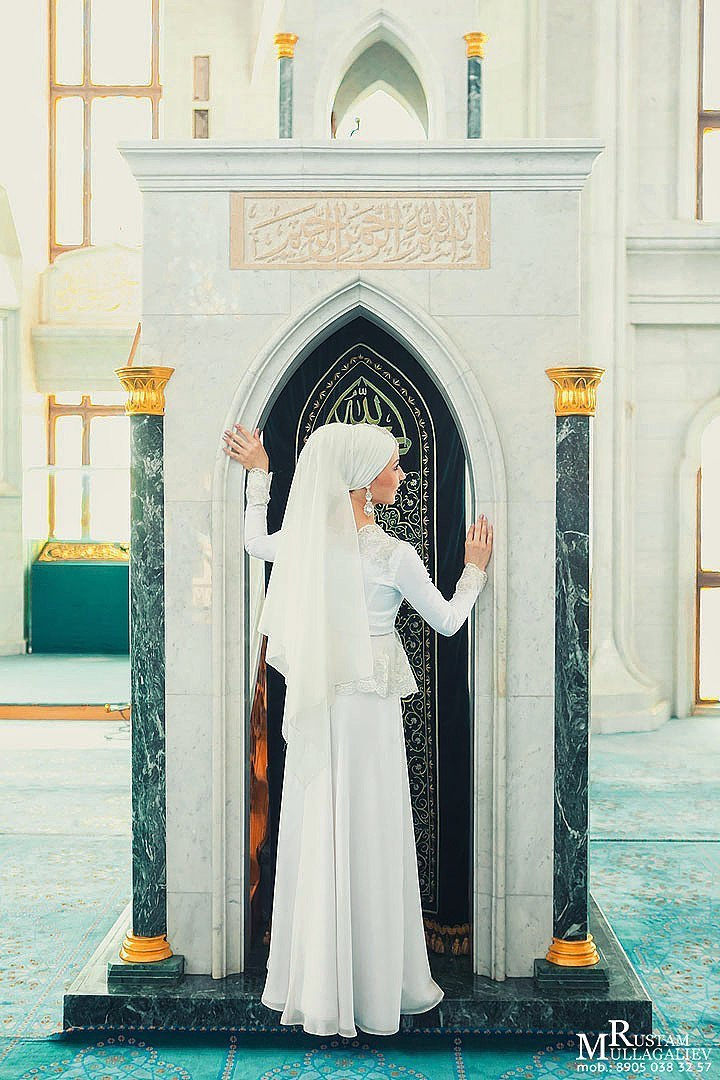 фотограф на никах, никах фотосессия, никах в мечети Кул Шариф, платок на никах