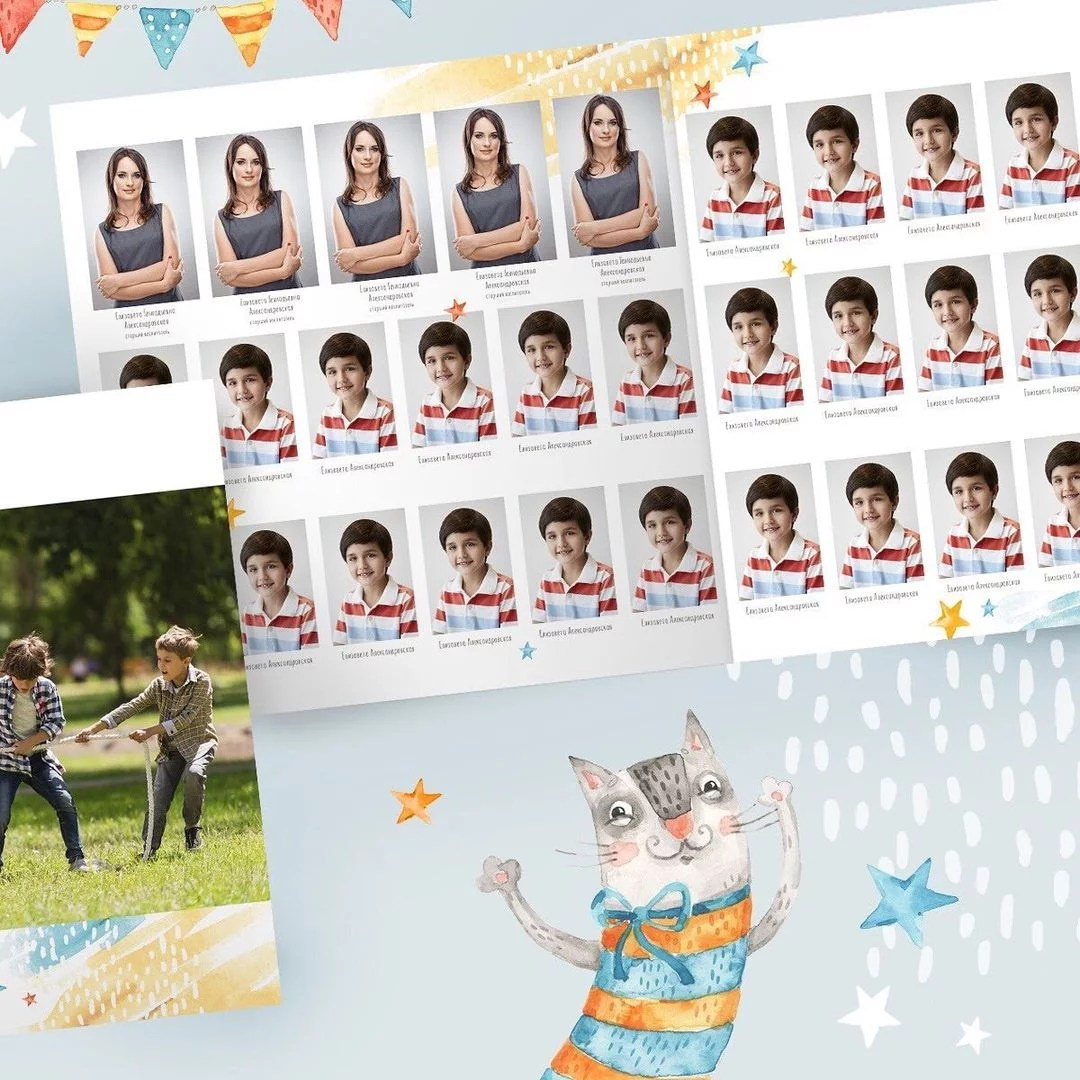 Каталог фотокниг для детского сада. Профессиональный фотограф в Подольске Елена Локтионова
