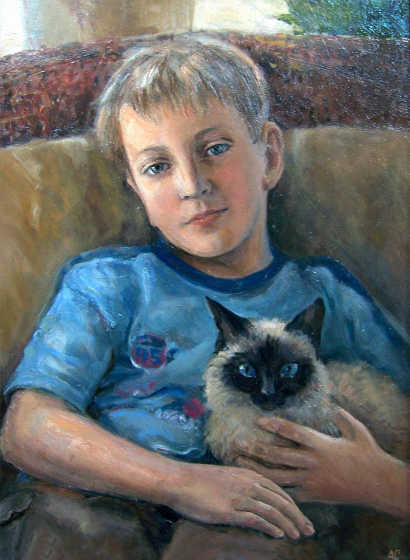 Портрет ученика Даниила, холст / масло, 2008