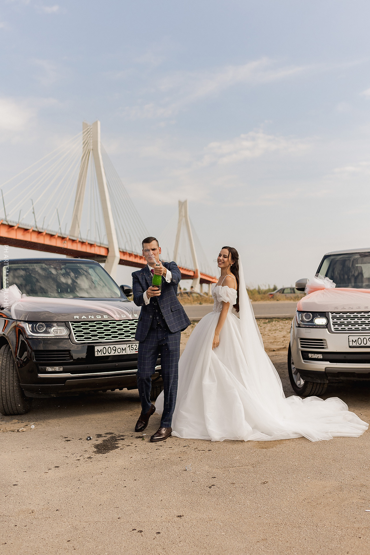 Свадьба, фотограф в Муроме, ЗАГС, мост, Риони, ведущая Ольга Цыганова. Фотограф городских и семейных событий Артем Карпухин