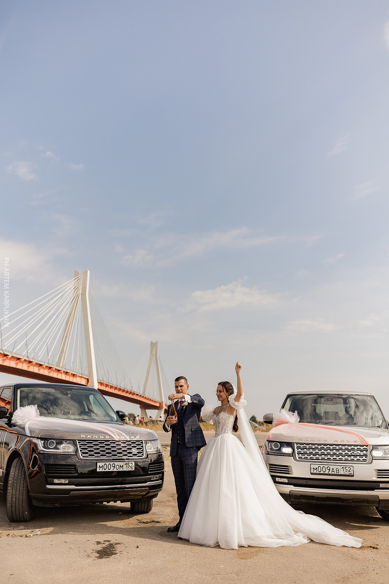 Свадьба, фотограф в Муроме, ЗАГС, мост, Риони, ведущая Ольга Цыганова. Фотограф городских и семейных событий Артем Карпухин