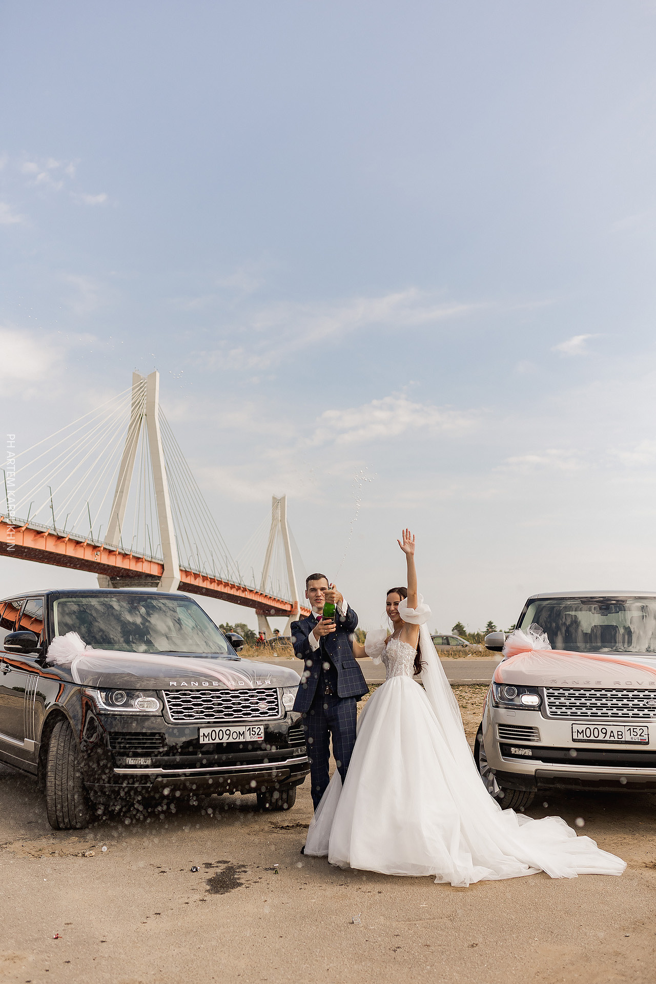 Свадьба, фотограф в Муроме, ЗАГС, мост, Риони, ведущая Ольга Цыганова. Фотограф городских и семейных событий Артем Карпухин