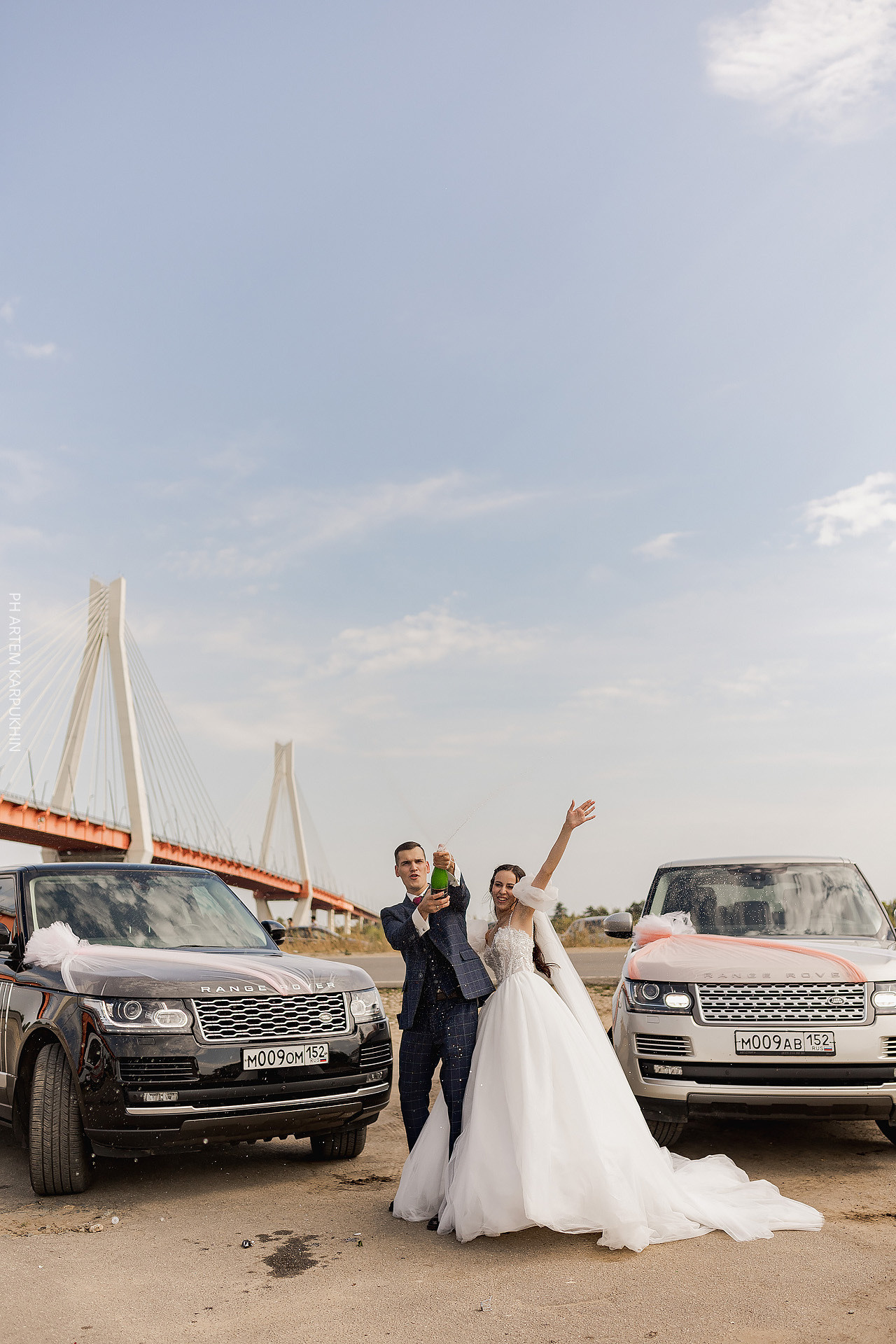 Свадьба, фотограф в Муроме, ЗАГС, мост, Риони, ведущая Ольга Цыганова. Фотограф городских и семейных событий Артем Карпухин