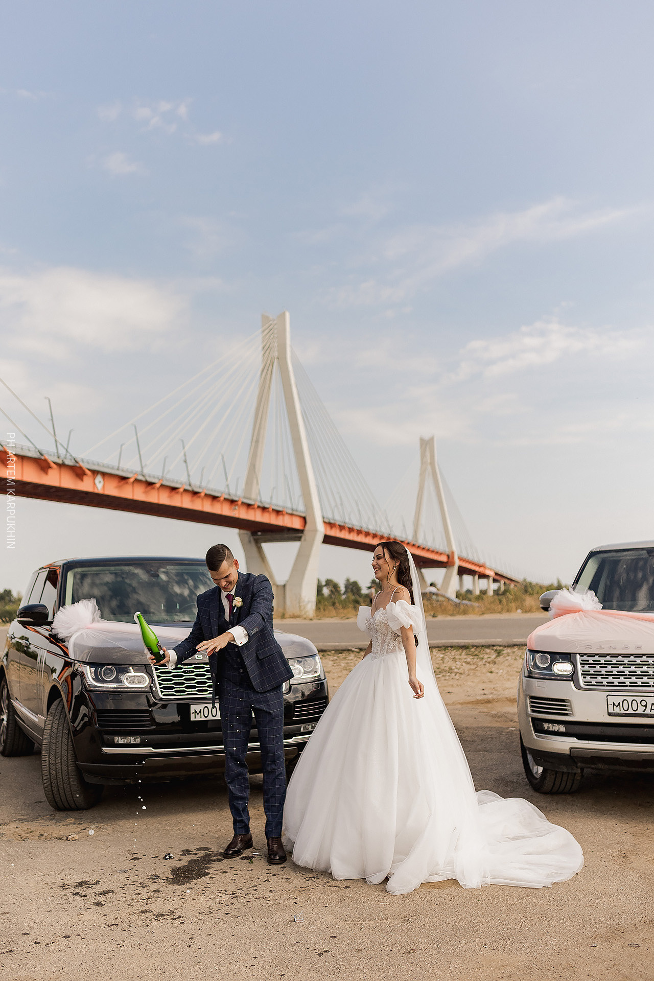 Свадьба, фотограф в Муроме, ЗАГС, мост, Риони, ведущая Ольга Цыганова. Фотограф городских и семейных событий Артем Карпухин