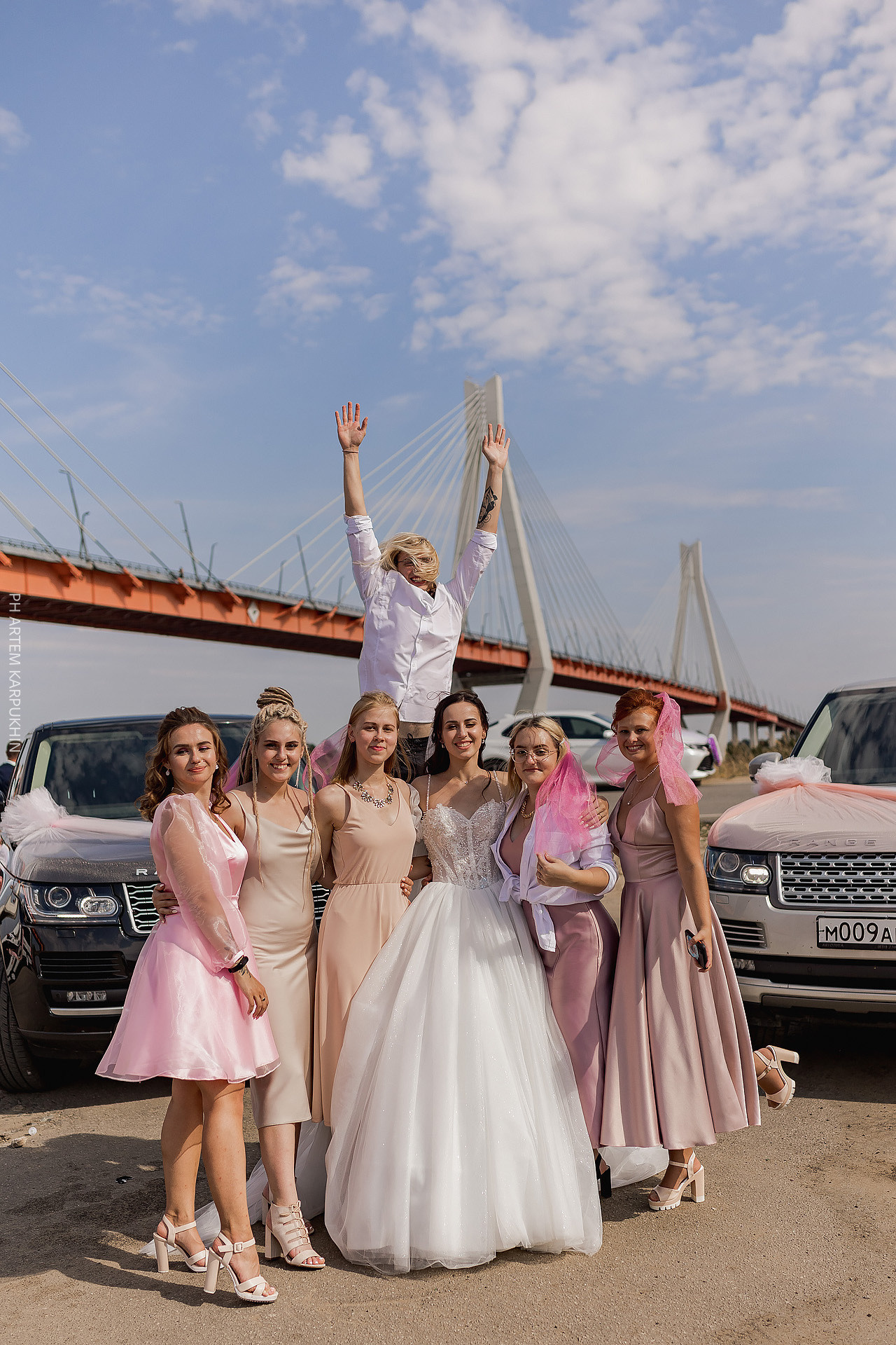 Свадьба, фотограф в Муроме, ЗАГС, мост, Риони, ведущая Ольга Цыганова. Фотограф городских и семейных событий Артем Карпухин