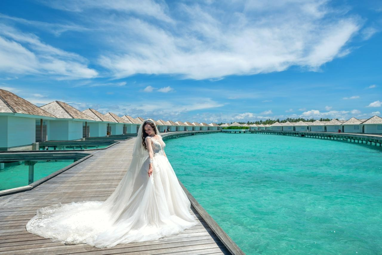 Сборы невесты на Мальдивах. Свадебный визажист в Санкт-Петербурге Екатерина Крапкина