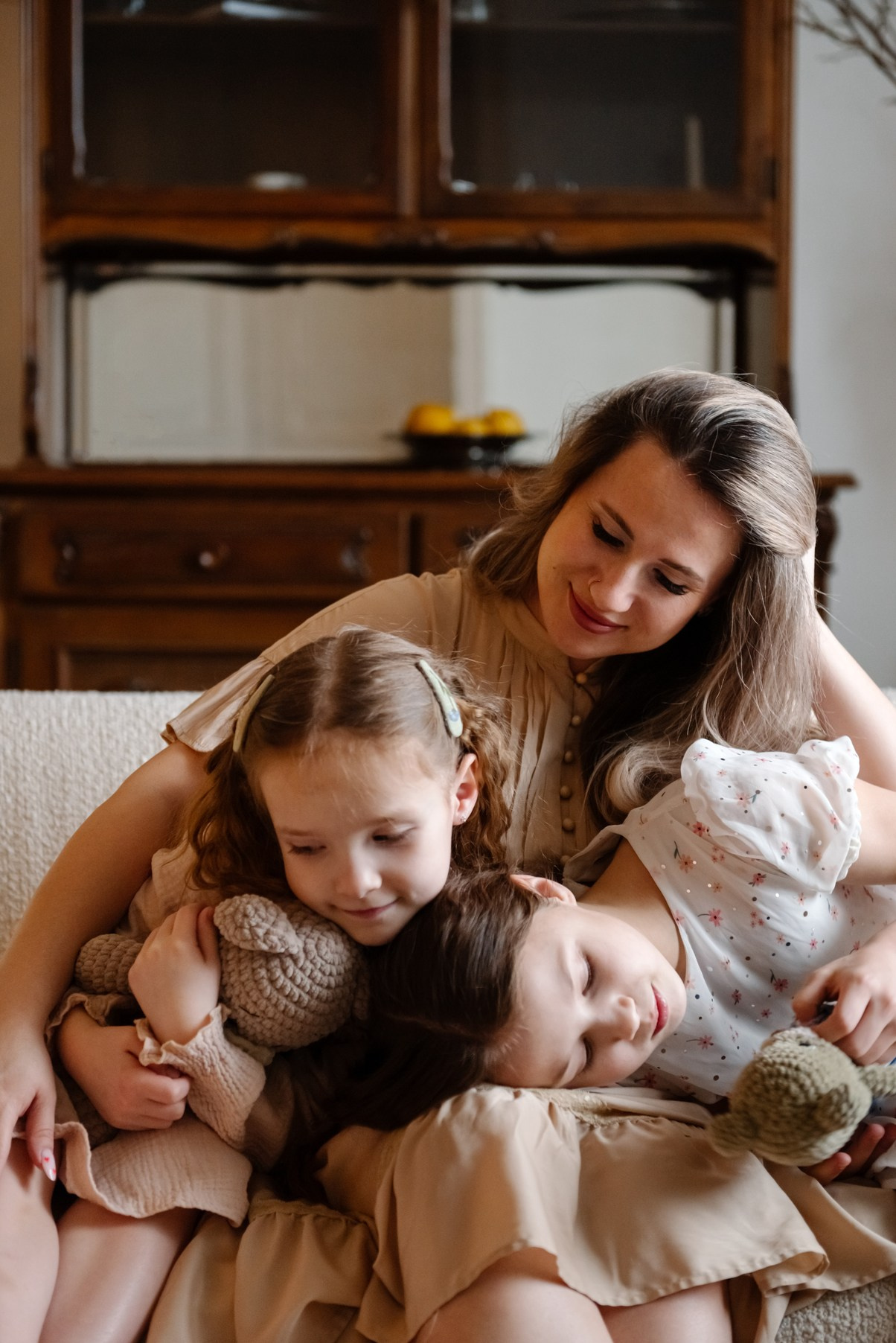 Семейная. Анастасия с дочками. Свадебный и сеейный фотограф в Санкт-Петербурге Елена Худякова