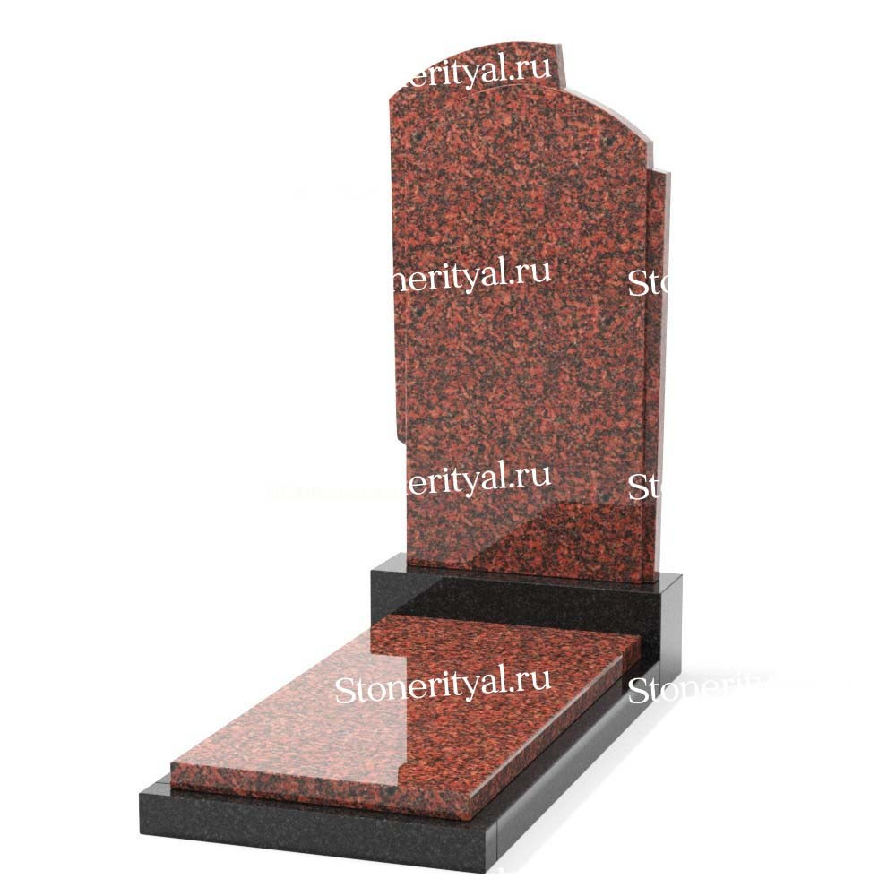 Комбинированные памятники на одного. Изготовление и установка памятников в Москве и МО