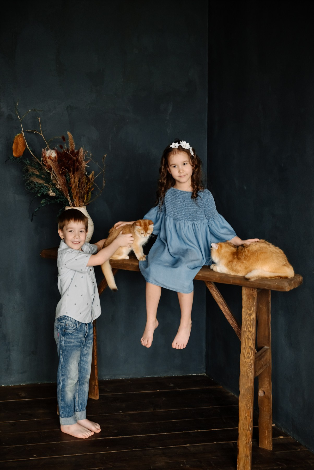 Детская с котятами. Свадебный и сеейный фотограф в Санкт-Петербурге Елена Худякова