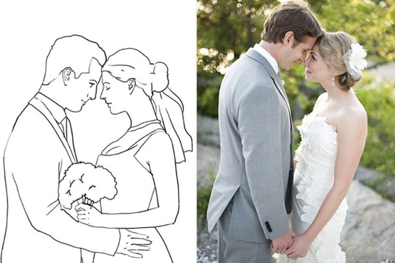 ПОЗИРОВАНИЕ МОЛОДОЖЕН