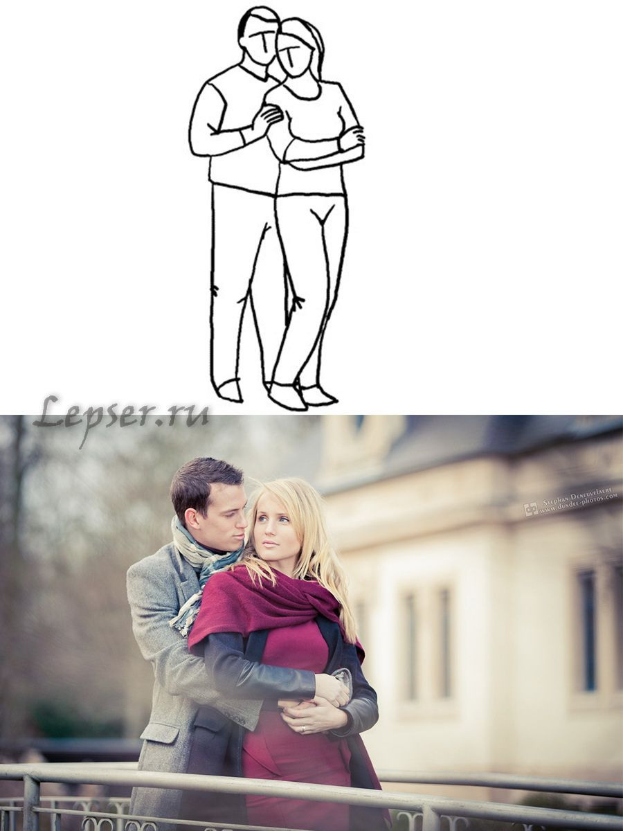 ПОЗИРОВАНИЕ МОЛОДОЖЕН