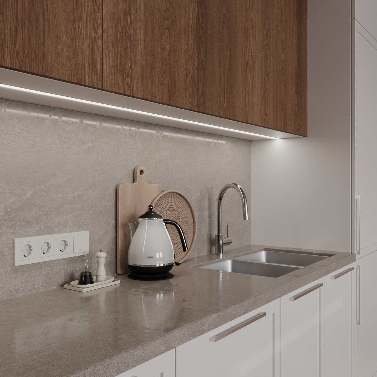 Профессиональный 3D визуализация гостиной в современном стиле, с вниманием к отделке и атмосфере, выполненная быстро и с высоким уровнем реализма