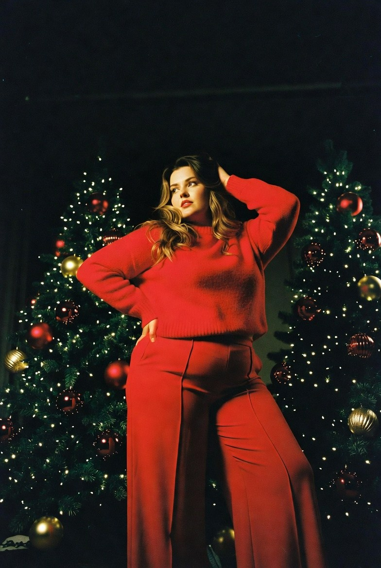 Плюс сайз в красном