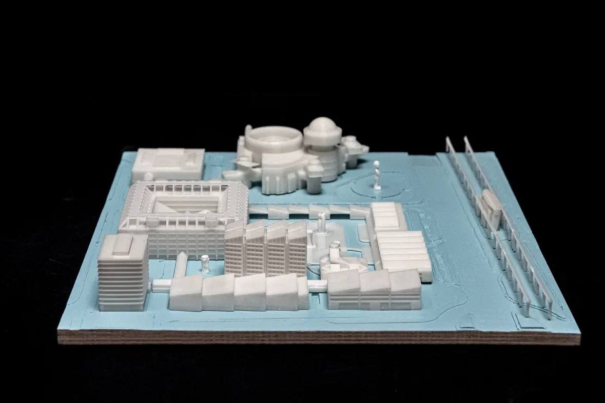 Дипломный макет для Дария. 3D печать